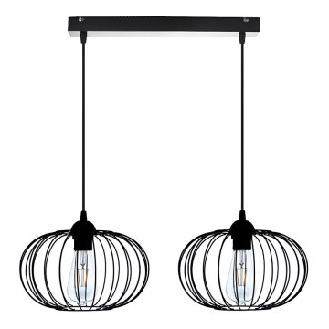 Kattokruunu narulla BOCCA 2xE27/60W/230V