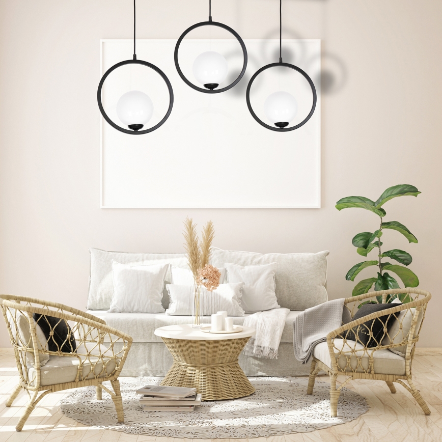 Kattokruunu narulla BOSTON 3xE14/40W/230V