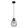 Kattokruunu narulla BRYLANT BLACK 1xE27/60W/230V
