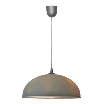 Kattokruunu narulla CIRCLE 1xE27/15W/230V harmaa