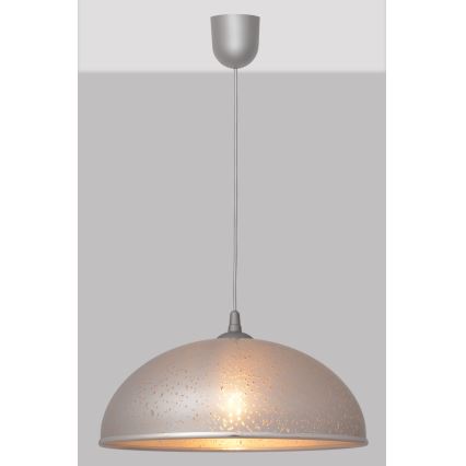 Kattokruunu narulla CIRCLE 1xE27/15W/230V harmaa