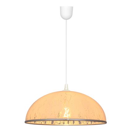 Kattokruunu narulla CIRCLE 1xE27/15W/230V valkoinen