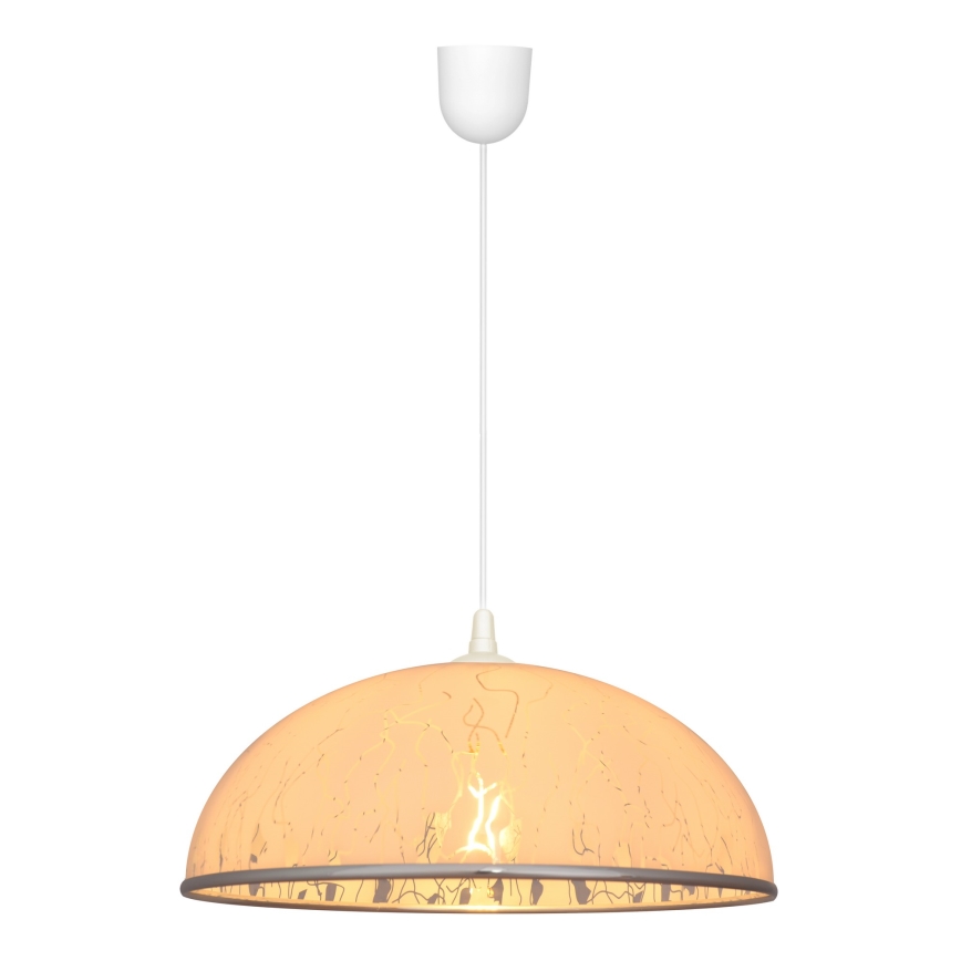 Kattokruunu narulla CIRCLE 1xE27/15W/230V valkoinen