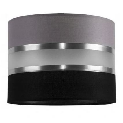 Kattokruunu narulla CORAL 3xE27/60W/230V musta ja harmaa