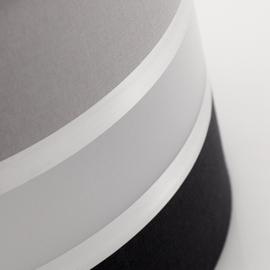 Kattokruunu narulla CORAL S 1xE27/60W/230V musta ja harmaa