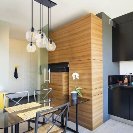 Kattokruunu narulla CUBUS 6xE27/60W/230V