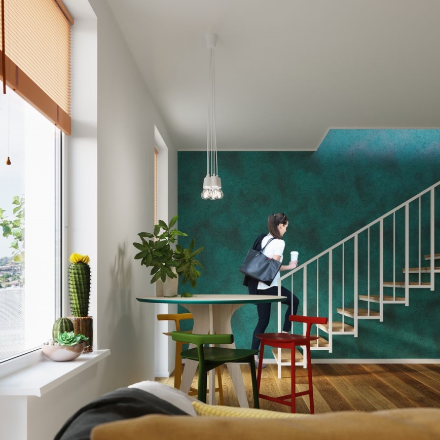 Kattokruunu narulla DIEGO 1xE27/60W/230V