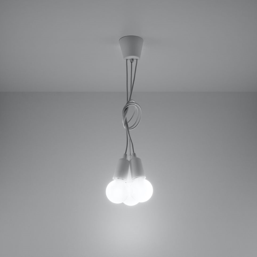 Kattokruunu narulla DIEGO 3xE27/60W/230V