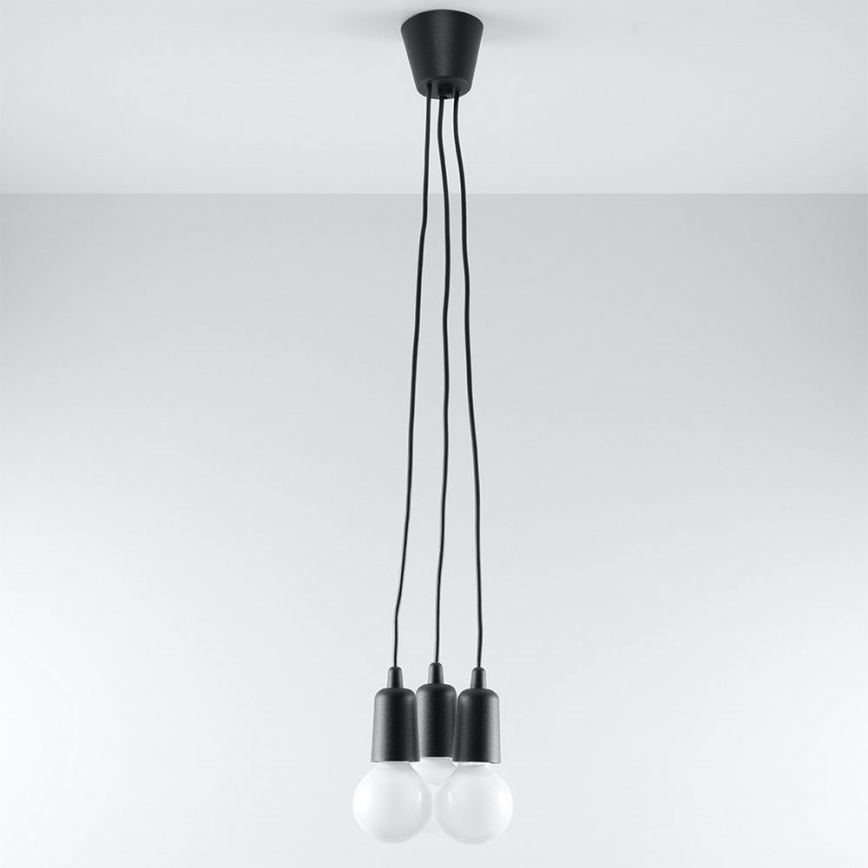 Kattokruunu narulla DIEGO 3xE27/60W/230V