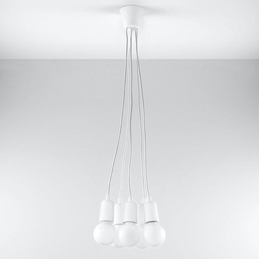 Kattokruunu narulla DIEGO 5xE27/60W/230V