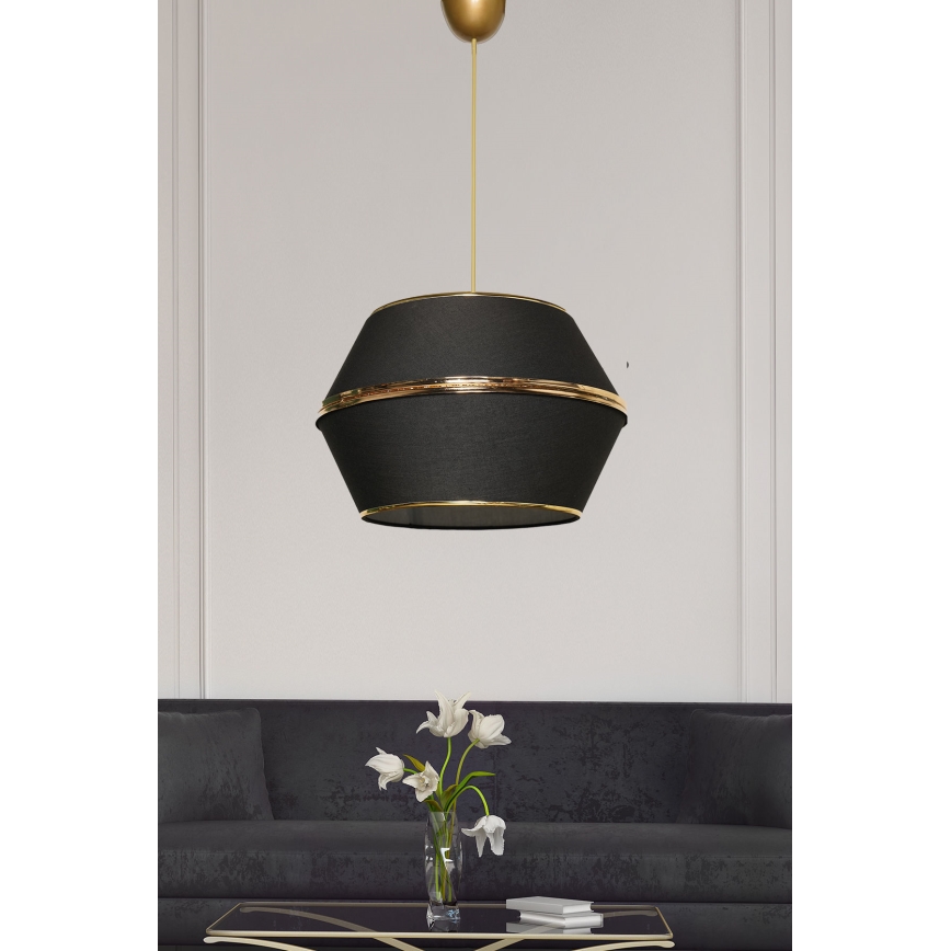 Kattokruunu narulla ESCAPE 1xE27/60W/230V musta