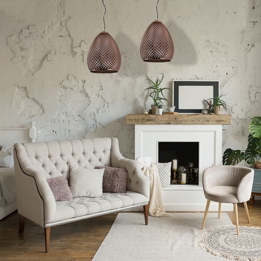 Kattokruunu narulla FIJI 1xE27/60W/230V