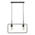 Kattokruunu narulla FRAME 2xE27/60W/230V musta