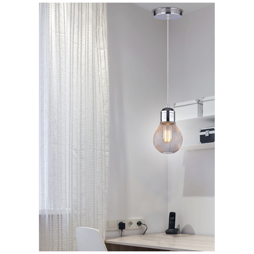 Kattokruunu narulla GLIVA 1xE27/60W/230V