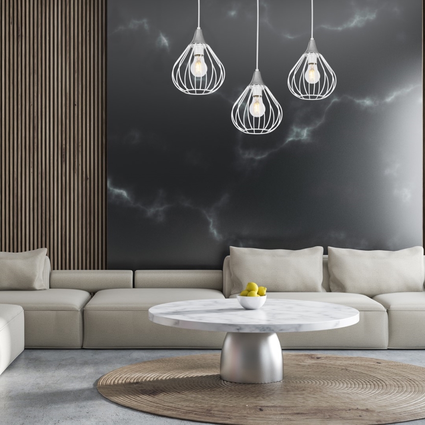 Kattokruunu narulla KANE 3xE27/60W/230V