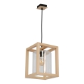 Kattokruunu narulla LEGNO 1xE27/60W/230V
