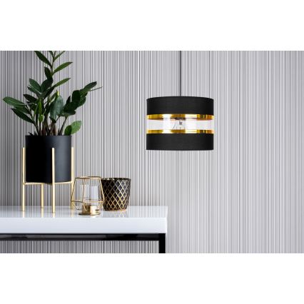 Kattokruunu narulla LIND 1xE27/60W/230V musta