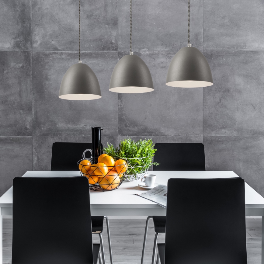 Kattokruunu narulla LIVIA 3xE27/60W/230V