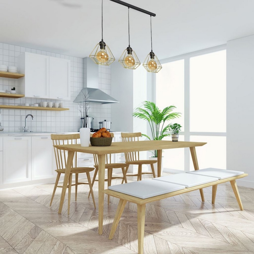 Kattokruunu narulla LUPO 3xE27/60W/230V