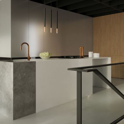 Kattokruunu narulla MOSAIC 1xG9/12W/230V musta/kupari