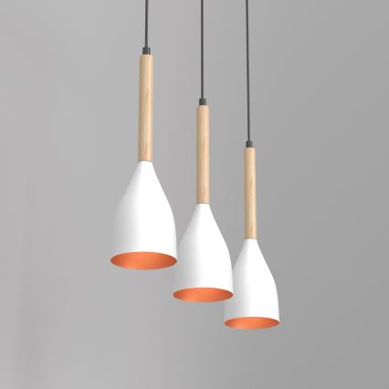 Kattokruunu narulla MUZA 3xE27/60W/230V