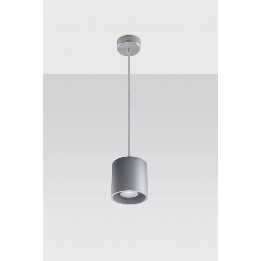 Kattokruunu narulla ORBIS 1 1xGU10/40W/230V harmaa