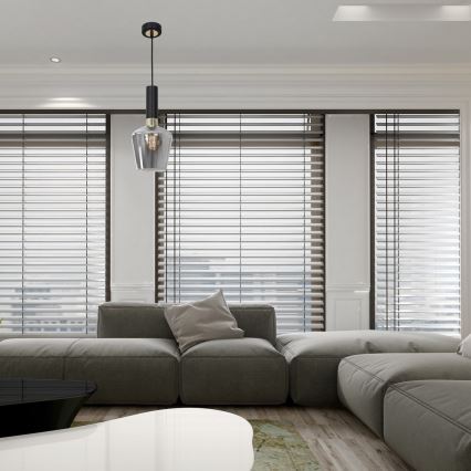 Kattokruunu narulla ROMA BLACK 1xE27/60W/230V