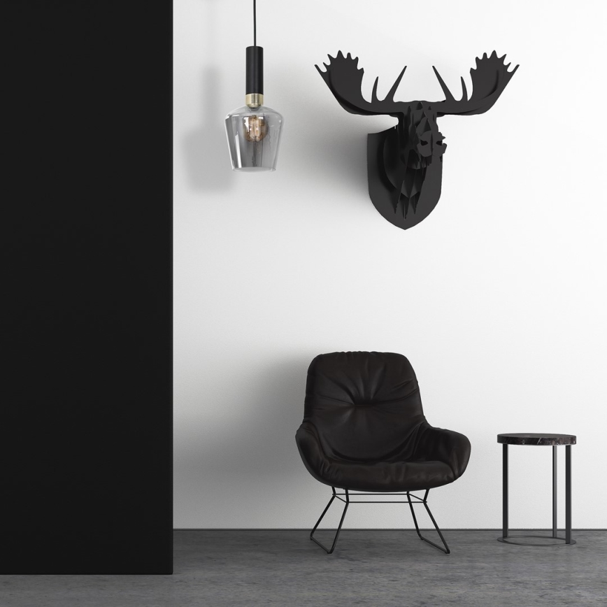 Kattokruunu narulla ROMA BLACK 1xE27/60W/230V