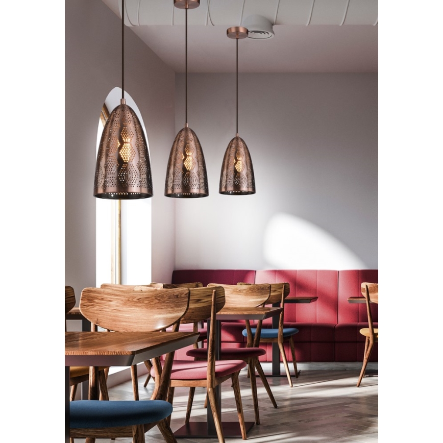 Kattokruunu narulla SFINKS 1xE27/60W/230V kupari