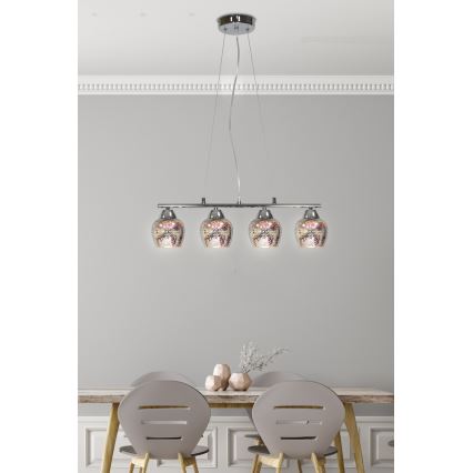 Kattokruunu narulla SIRIUS 4xE27/60W/230V