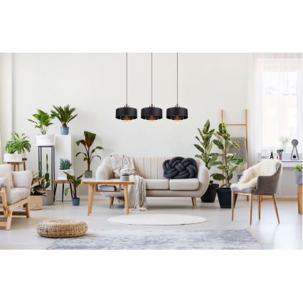 Kattokruunu narulla VEST 3xE27/60W/230V