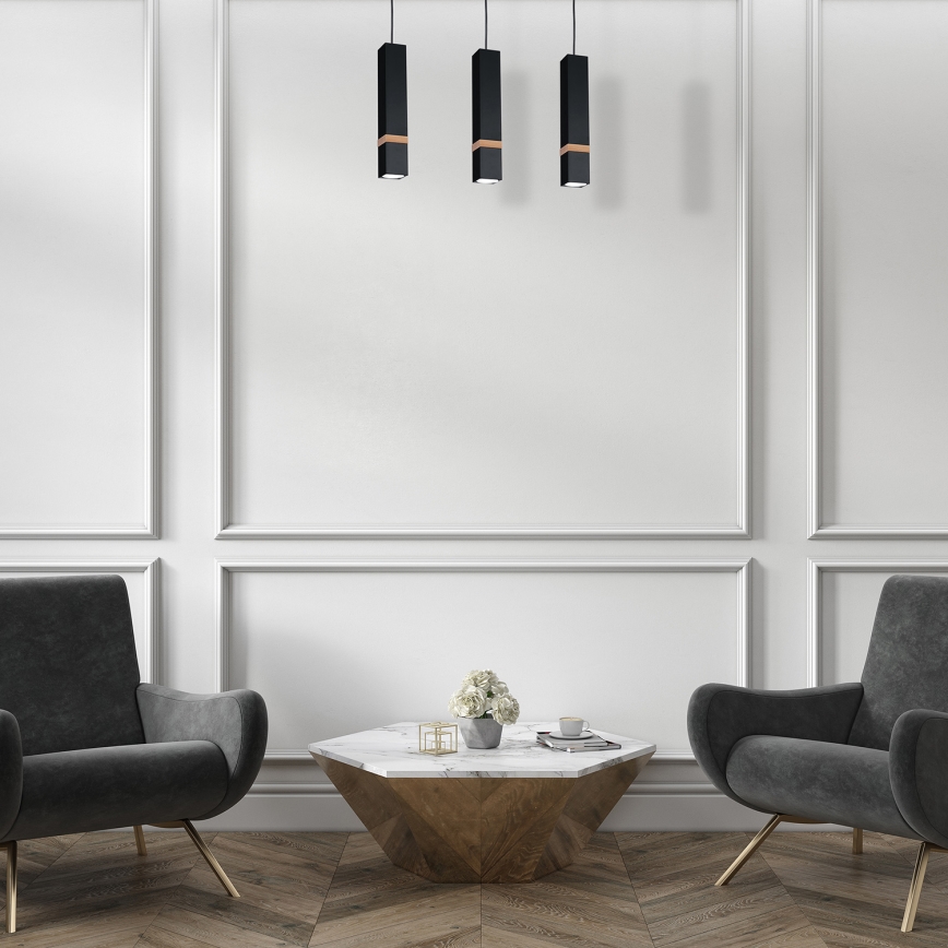 Kattokruunu narulla VIDAR 3xGU10/25W/230V