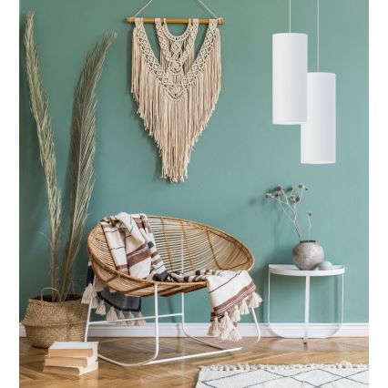 Kattokruunu narulla ZIK 1xE27/40W/230V valkoinen