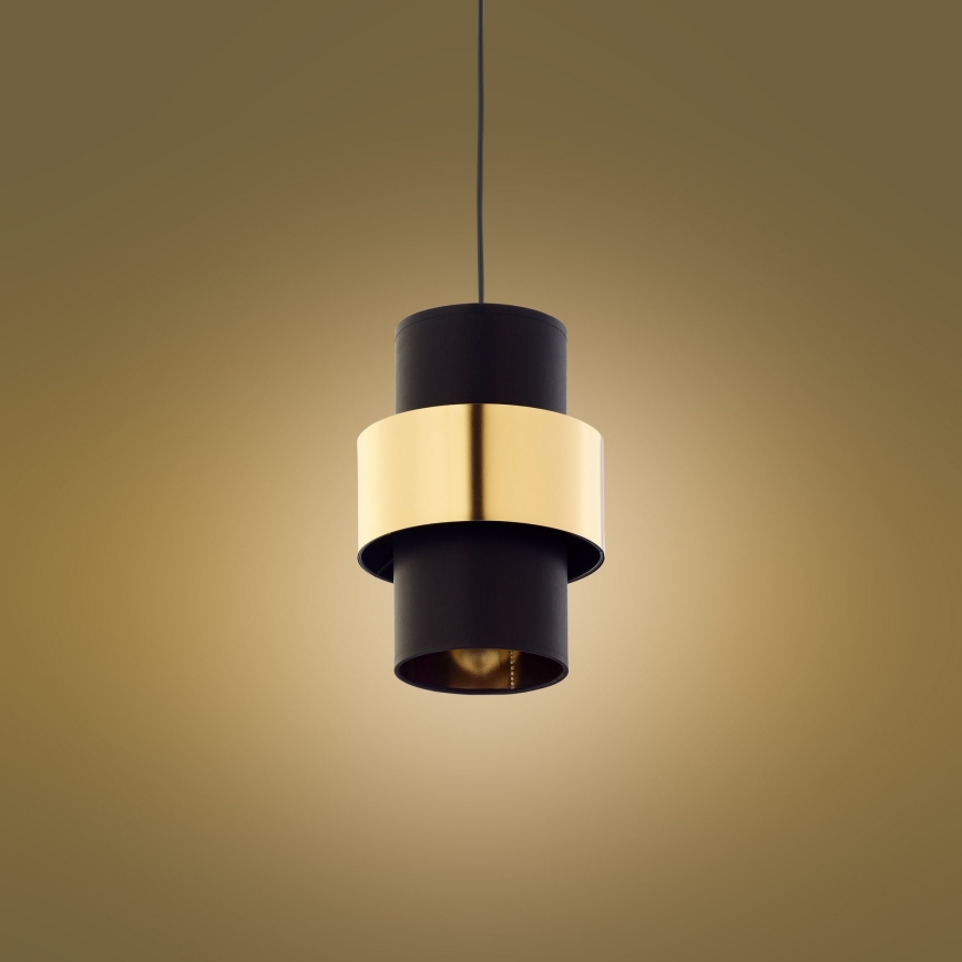 Kattokruunu narussa CALISTO 1xE27/15W/230V kultainen/musta