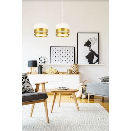 Kattokruunu narussa MILO 2xE27 / 60W / 230V kultainen