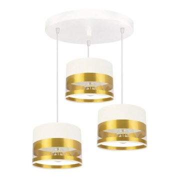 Kattokruunu narussa MILO 3xE27 / 60W / 230V kultainen