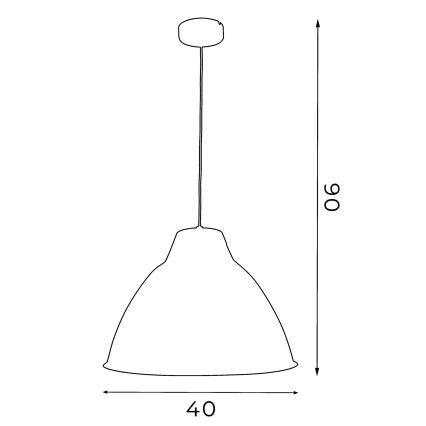 Kattokruunu SKAL 1xE27/60W/230V