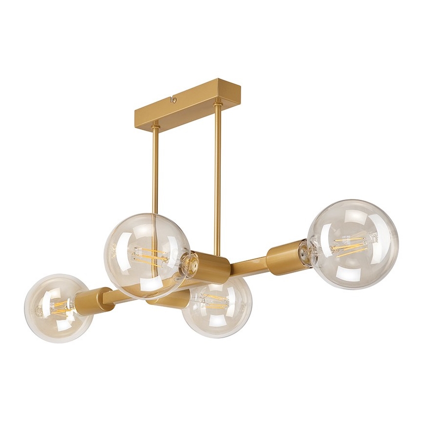 Kattokruunu tangossa ASTRID 4xE27/60W/230V kulta