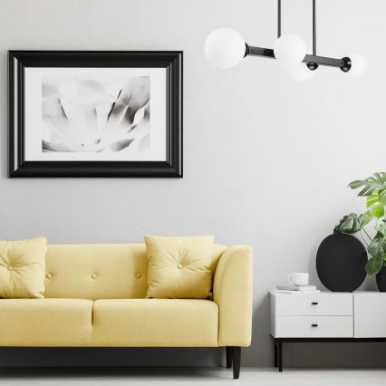 Kattokruunu tangossa ASTRO 4xG9/5W/230V musta