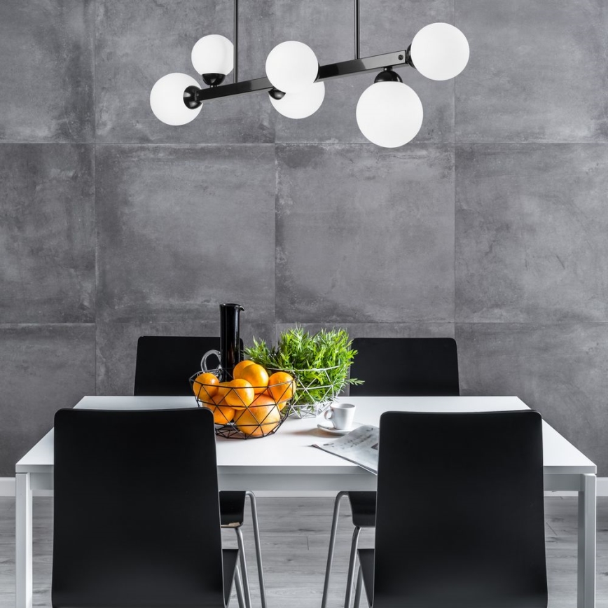 Kattokruunu tangossa ASTRO 6xG9/5W/230V musta