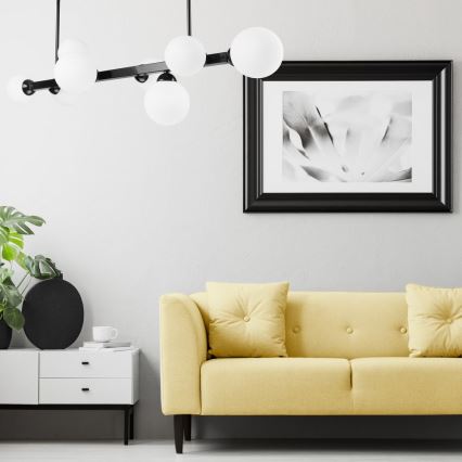 Kattokruunu tangossa ASTRO 8xG9/5W/230V musta