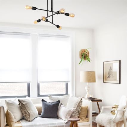 Kattokruunu tangossa FLOWER 6xE27/40W/230V