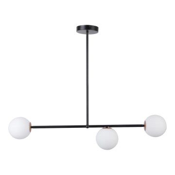 Kattokruunu tangossa GAMA 3xG9/12W/230V musta