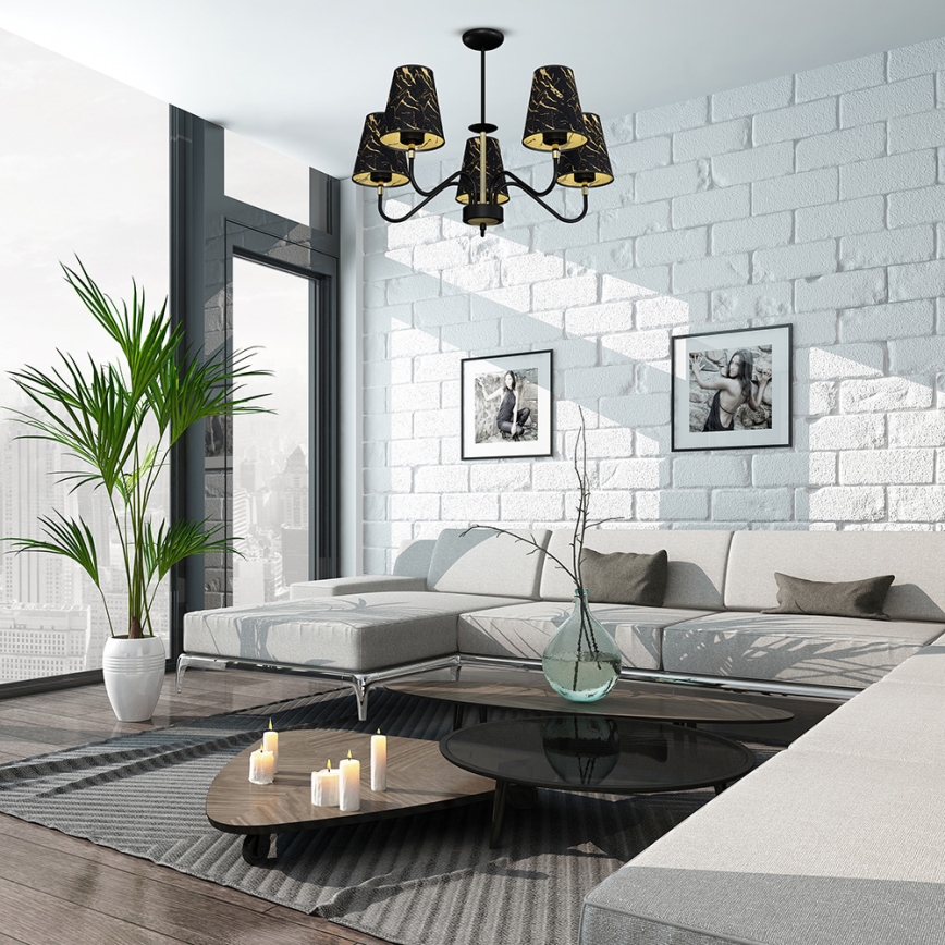 Kattokruunu tangossa HERMES 5xE27/60W/230V