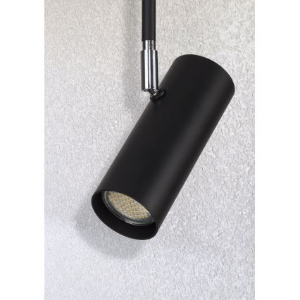 Kattokruunu tangossa OKO 1xGU10/25W/230V 30 cm musta