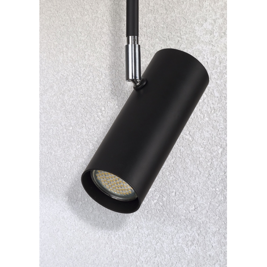 Kattokruunu tangossa OKO 1xGU10/25W/230V 30 cm musta