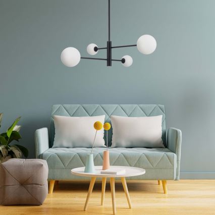 Kattokruunu varrella DORADO 4xG9/40W/230V musta