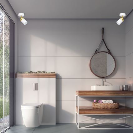 Kattospotti JOKER 1xGU10/25W/230V valkoinen/kultainen