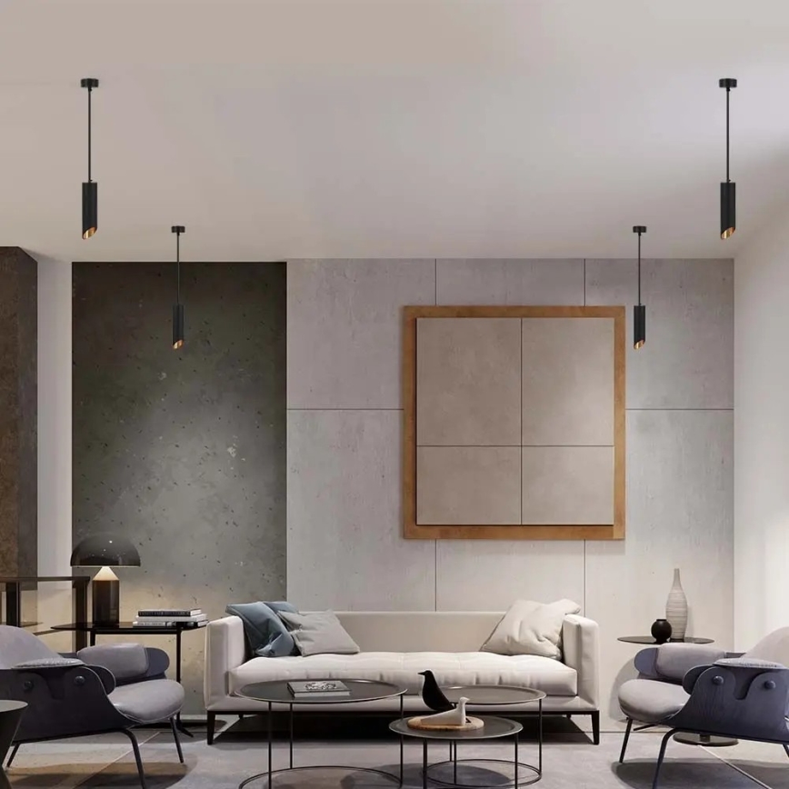 Kattovalaisin 1xGU10/35W/230V 20 cm musta