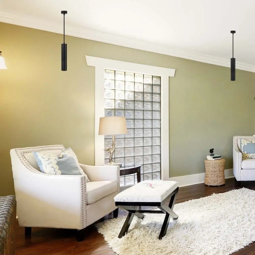 Kattovalaisin 1xGU10/35W/230V 30 cm musta